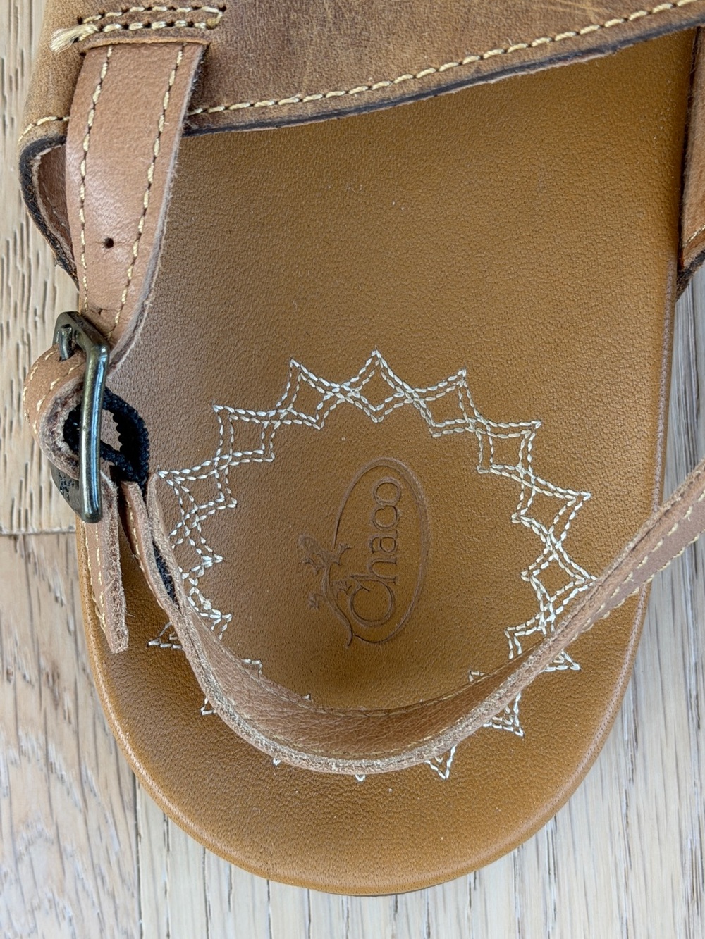 Chaco Women's Genuine Leather Flip Flop Sandals - Picture 6 of 7